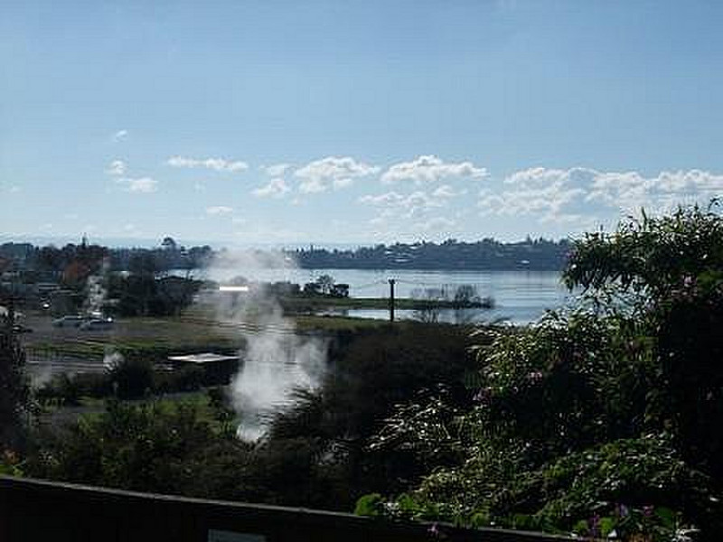 View of Rotorua Lake from the apartment
