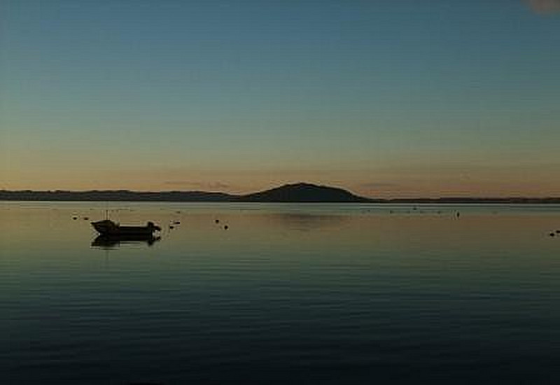 Sun set at Lake Rotorua