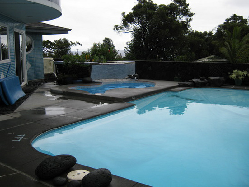 The pool and hot tub