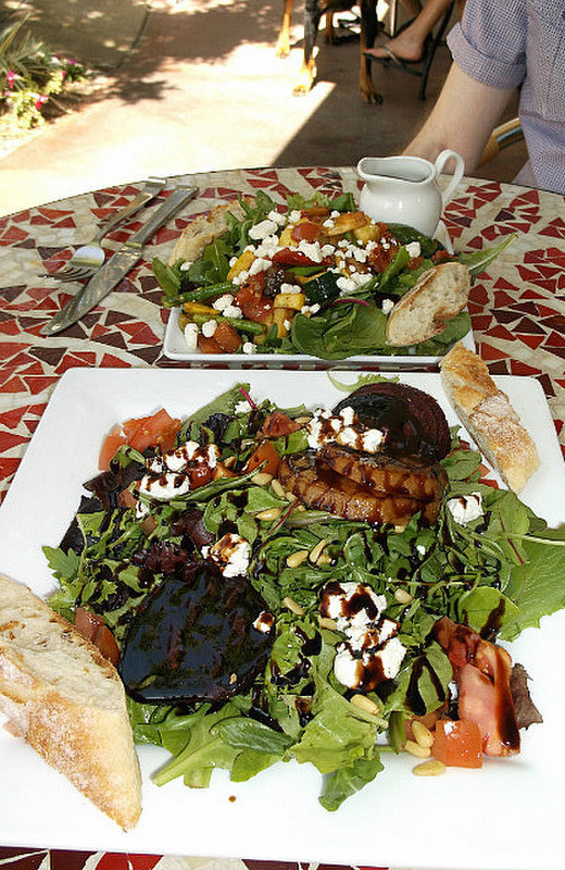 Salad lunch at Europe Cafe