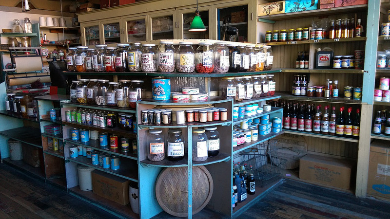 Interior of an old general store