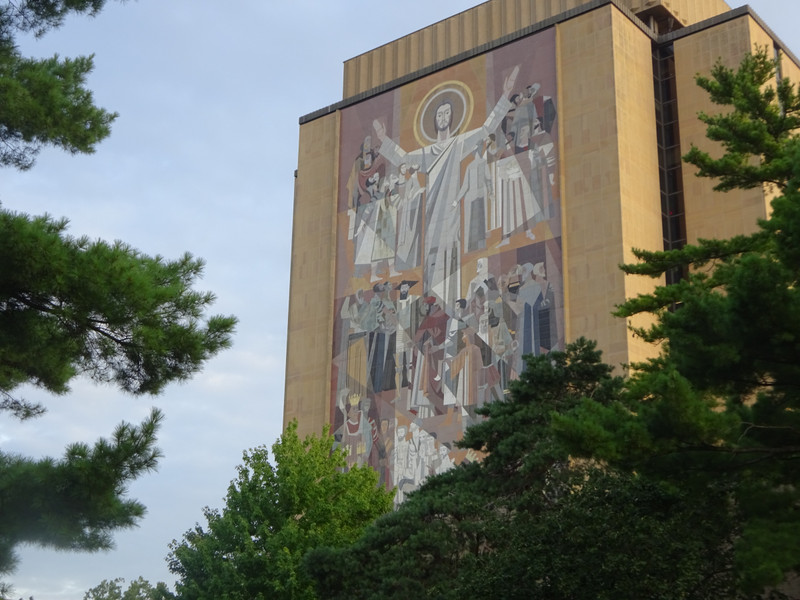 Notre Dame Jesus Wall