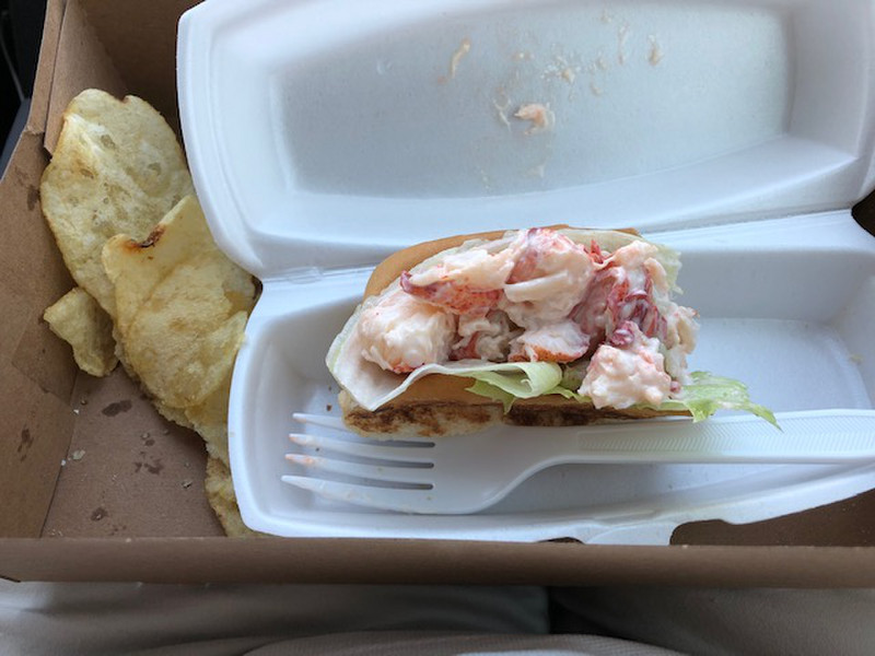 Ken's lobster roll...sorry I ate most of it before the photo
