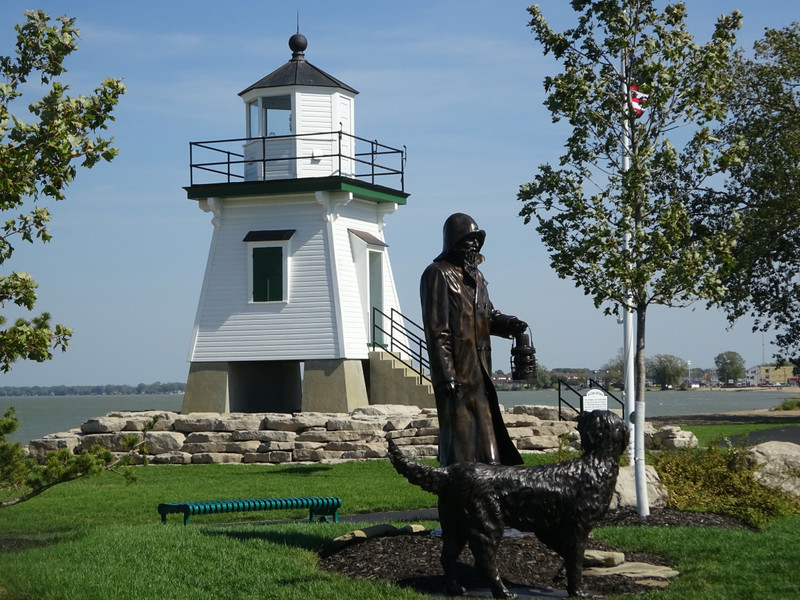 Lighthouse keeper and his dog