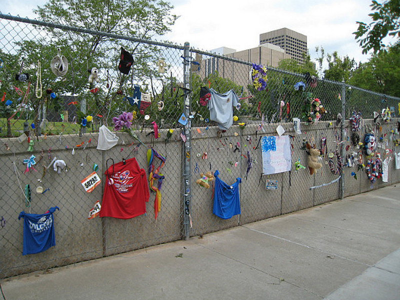 National Memorial fence of momentos