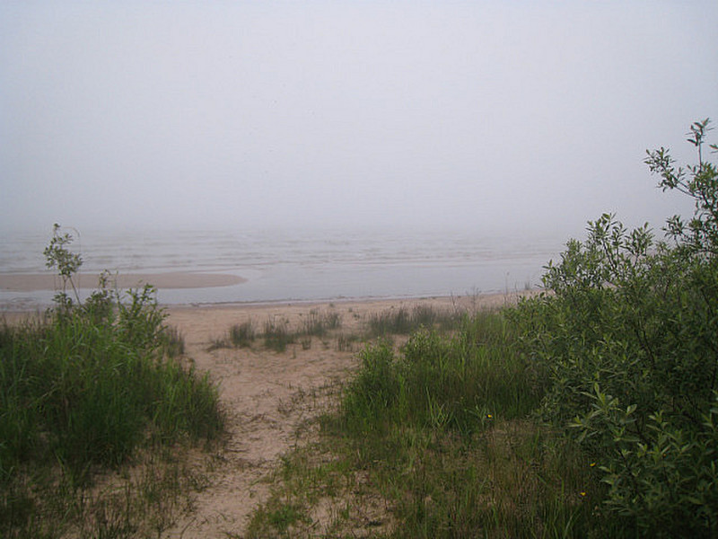 Lake Michigan fogged in