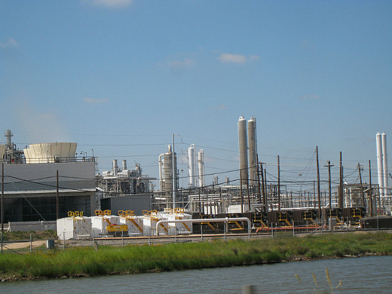 Chemical Plant south of Galveston