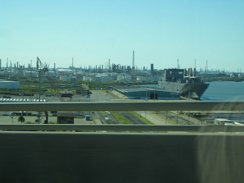 Refineries west of Corpus Christi