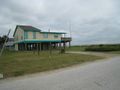 Small home on stilts south of Galveston