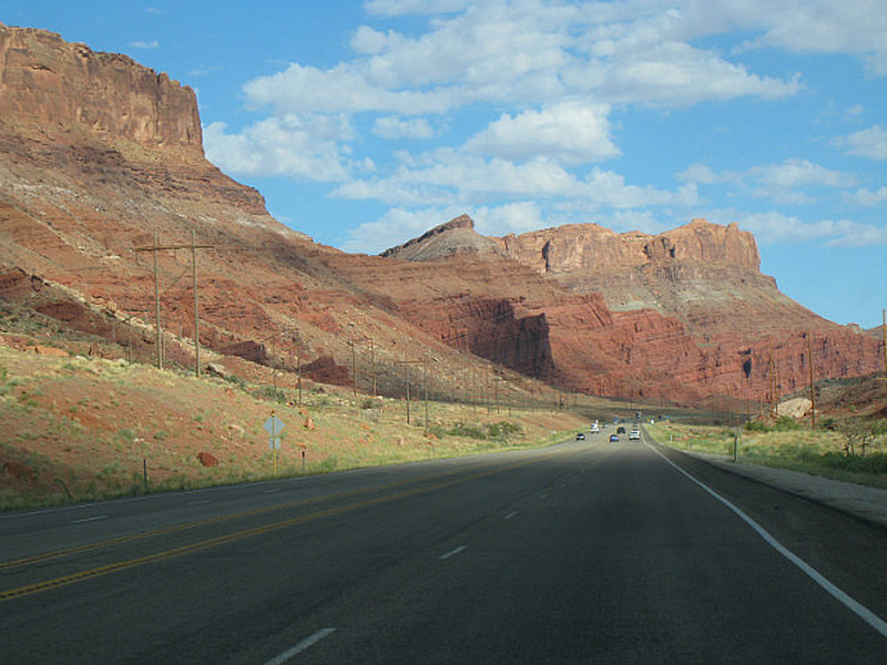 The road to Canyonlands National Park