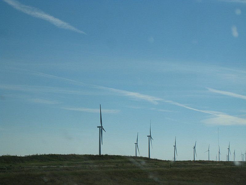 Wind farm in Kansas