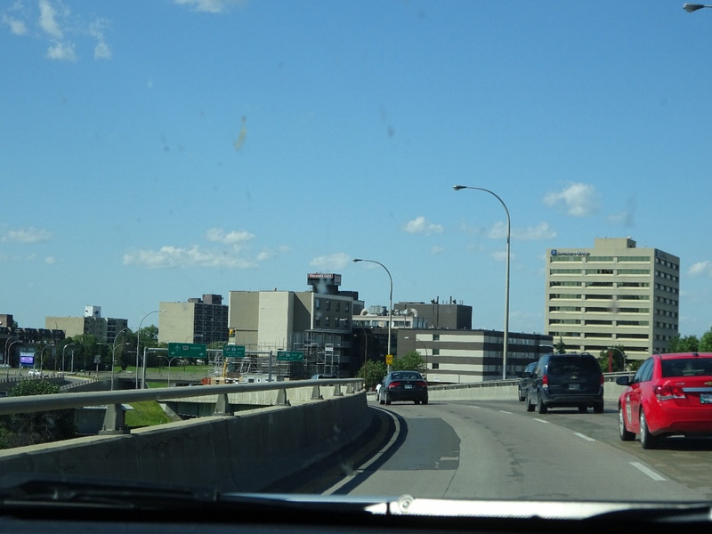 Driving into Winnipeg