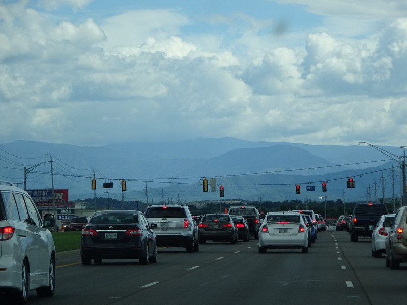 Coming into Pigeon Forge, TN