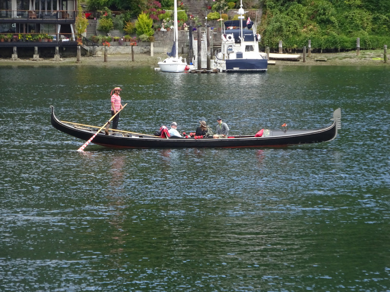 Gondolier in Gig's Harbor