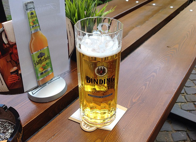 1st beer in Frankfurt