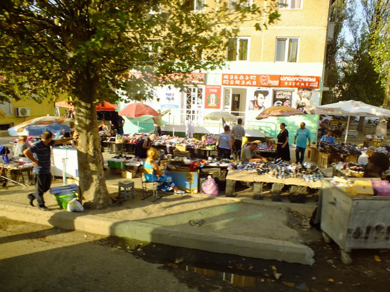 Roadside market in Kutasi