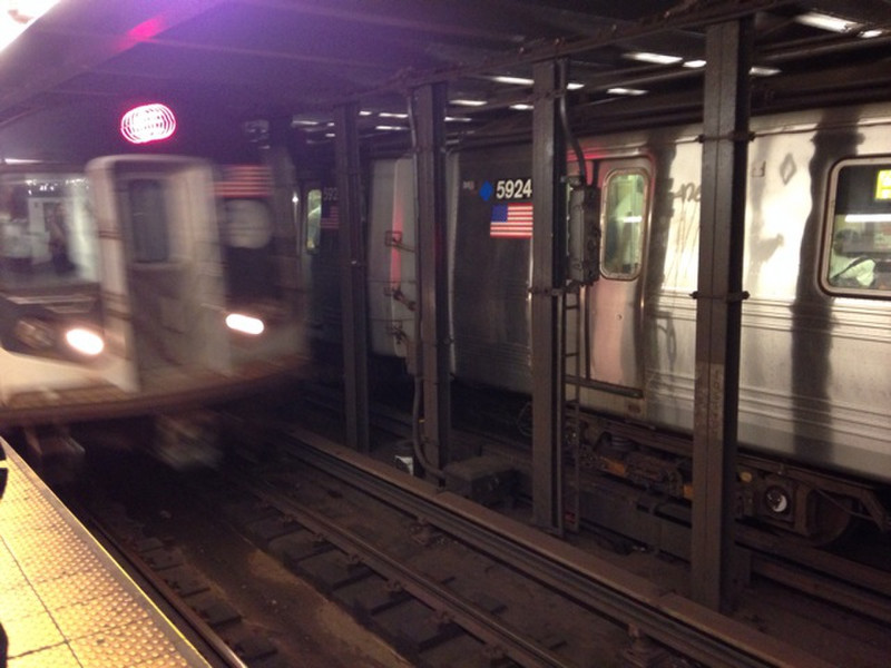 This is a &quot;Downtown Local Train to Brooklyn&quot;