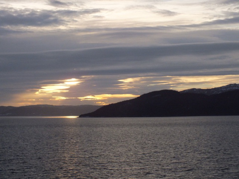 Fiord sunset