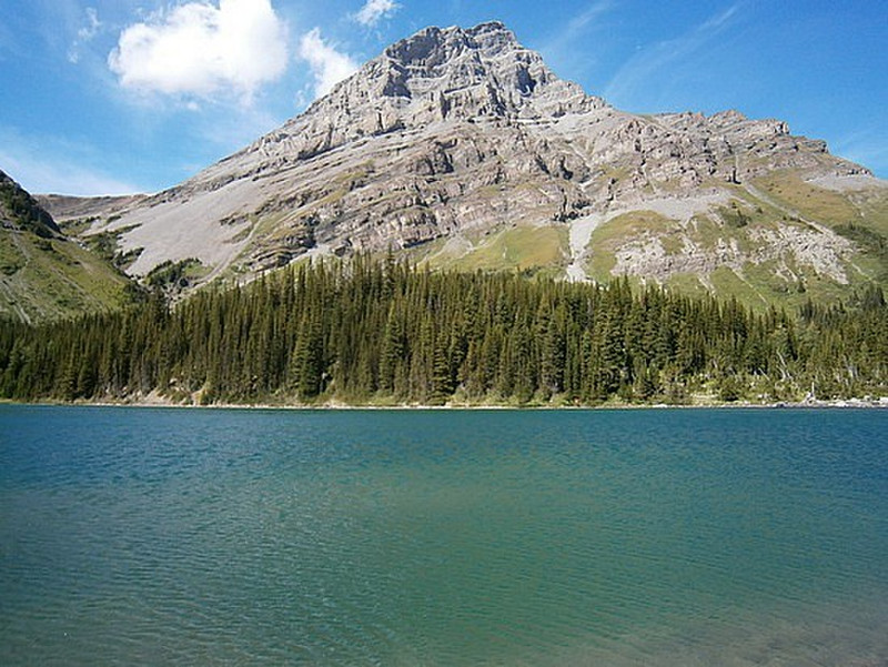 Mt Brett w Lake Bourgeau
