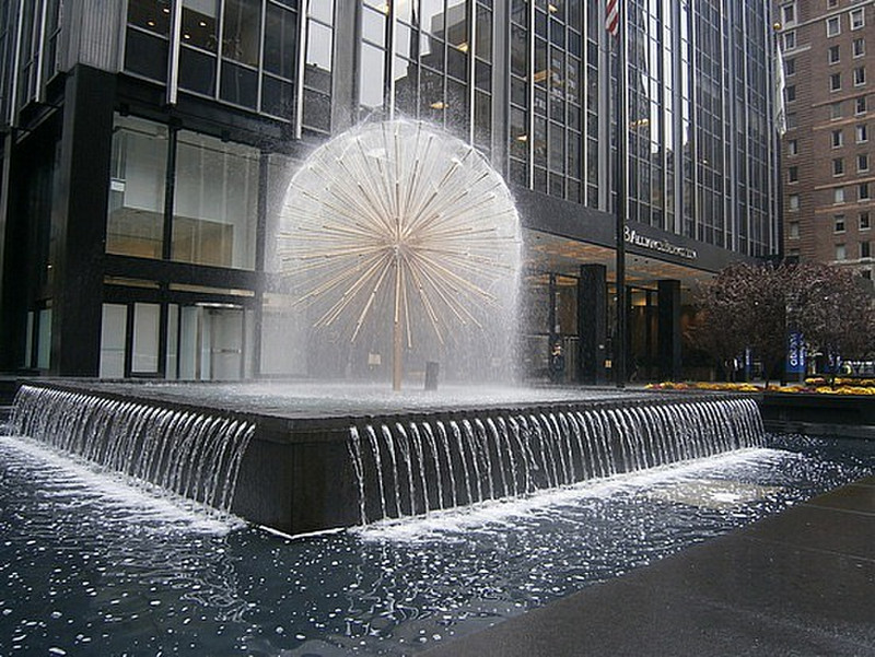 Dandelion fountain