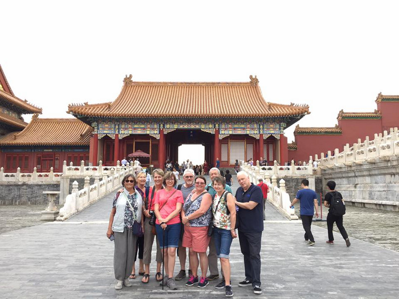The gang in the Forbidden City