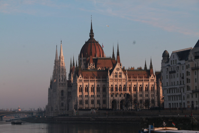 Approaching the Hungarian Parliament Building