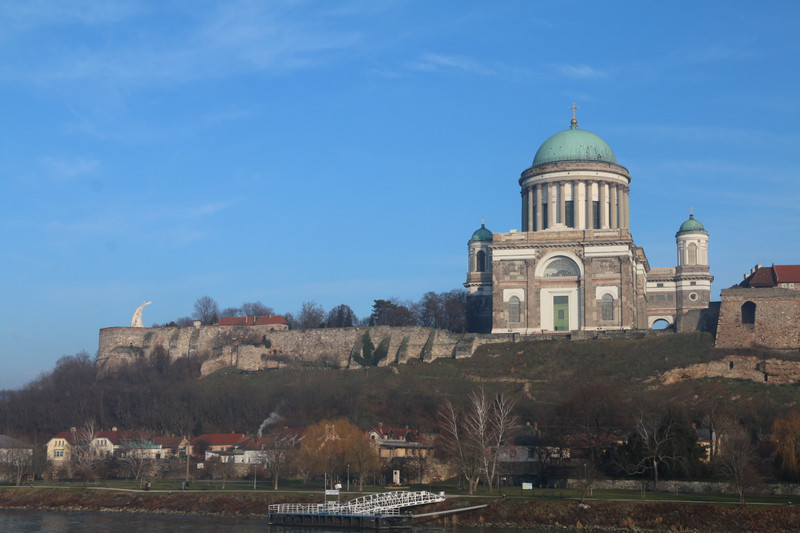 Sailing past Esztergom, the Basilica dominating the skyline