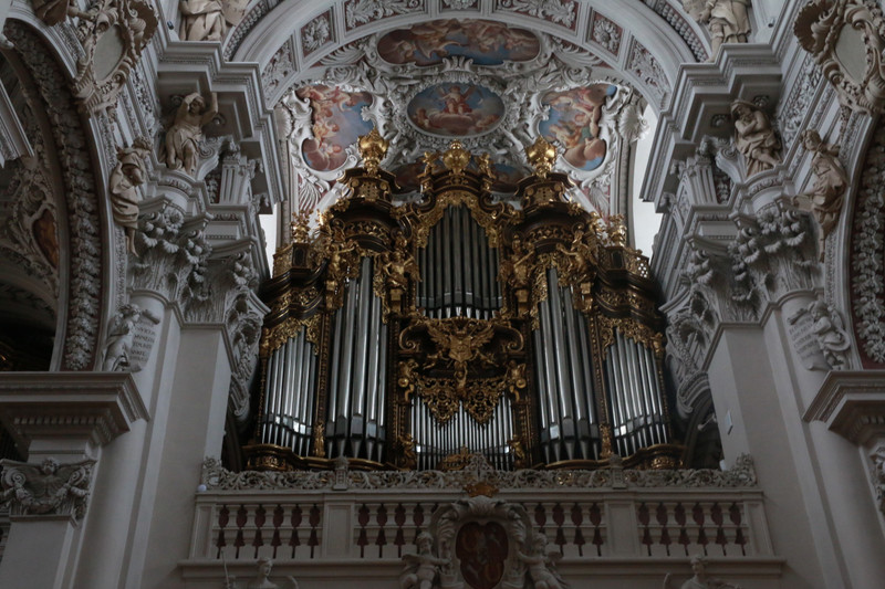 The pipes of Pasau's cathedral organ