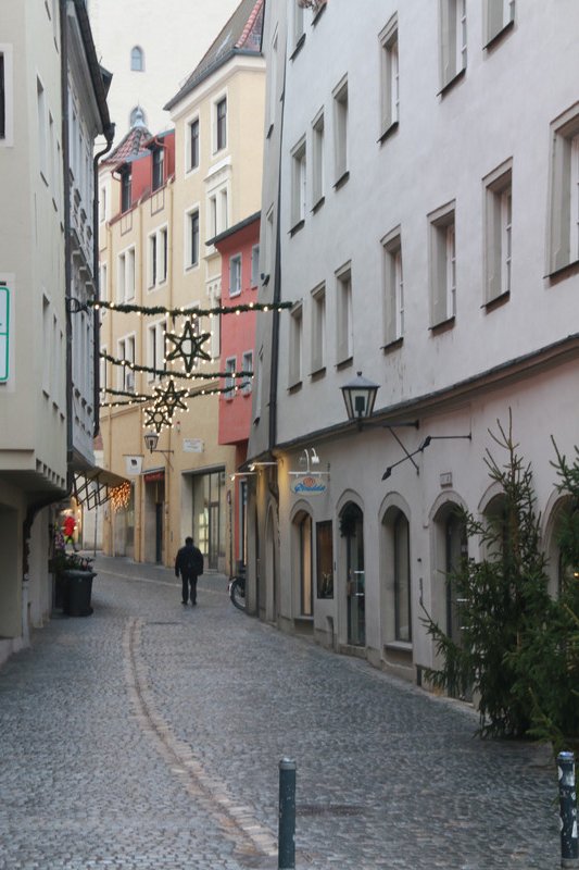 The cobbled streets of the old town