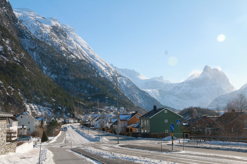 Andalsnes - the suburbs.