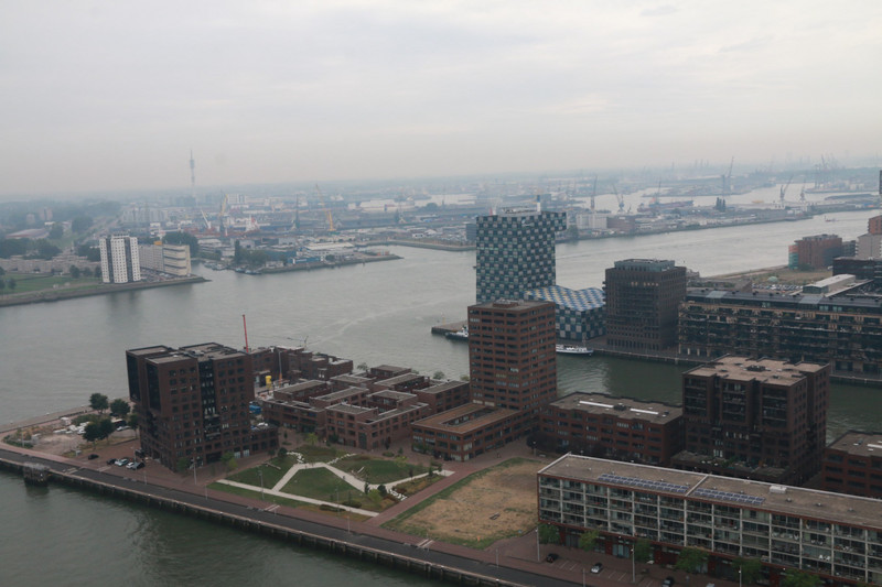 View from top of Euromast - River Nieuwe Maas