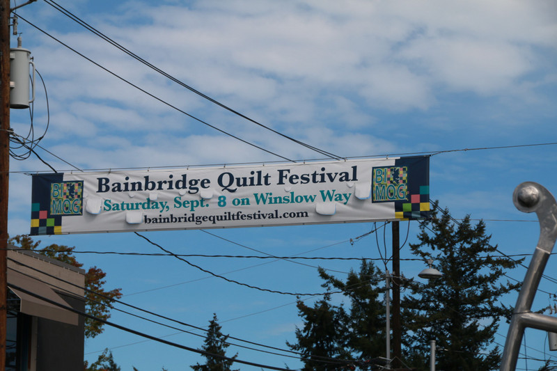 Don't miss the quilt festival - Bainbridge High Street