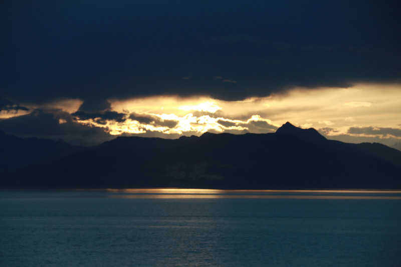 Sunrise over Skagway