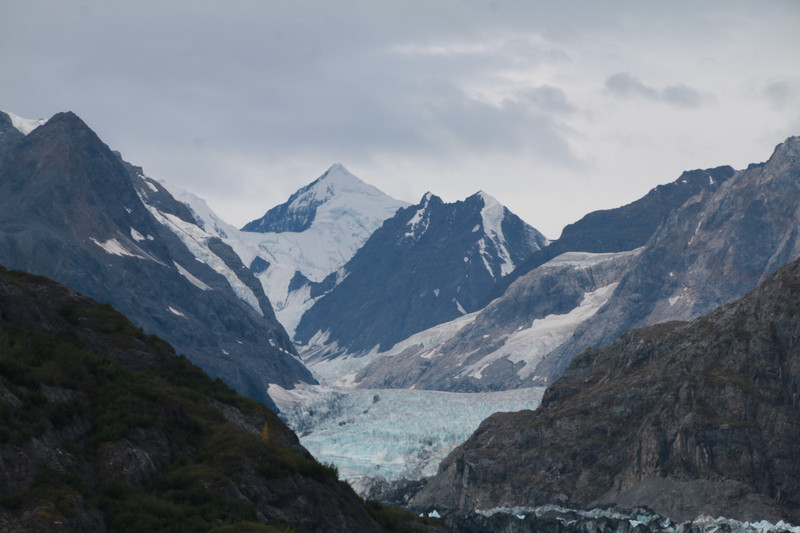 Margerie Glacier carving its way through the mountains