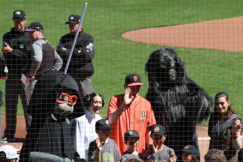 Star Wars day at the ball game