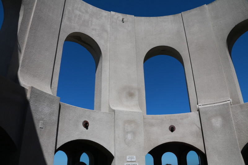 The top arches of Coit Tower