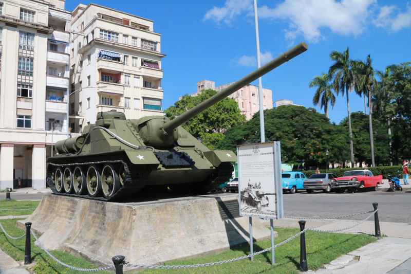 A tank outside the museum of the revolution