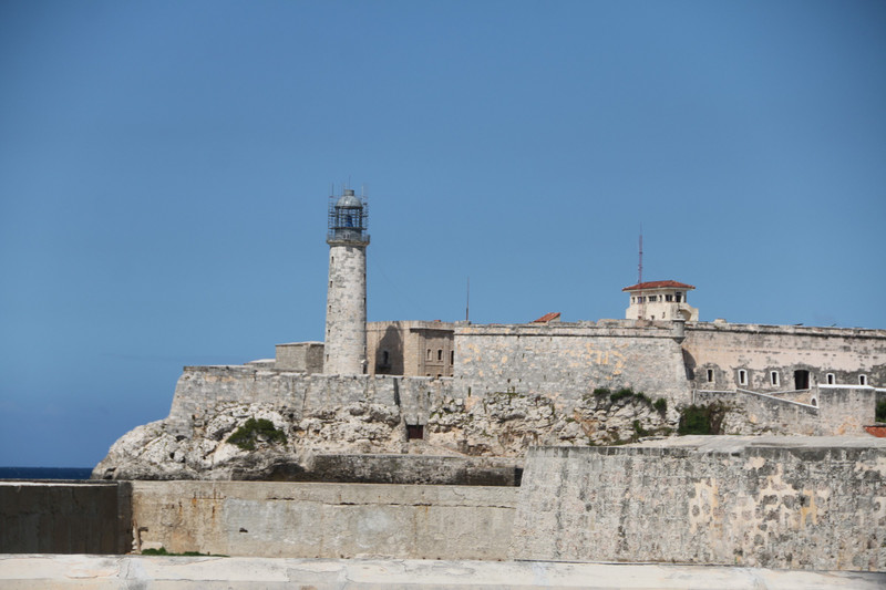 Lighthouse at the castle de los tres reyes del Morro