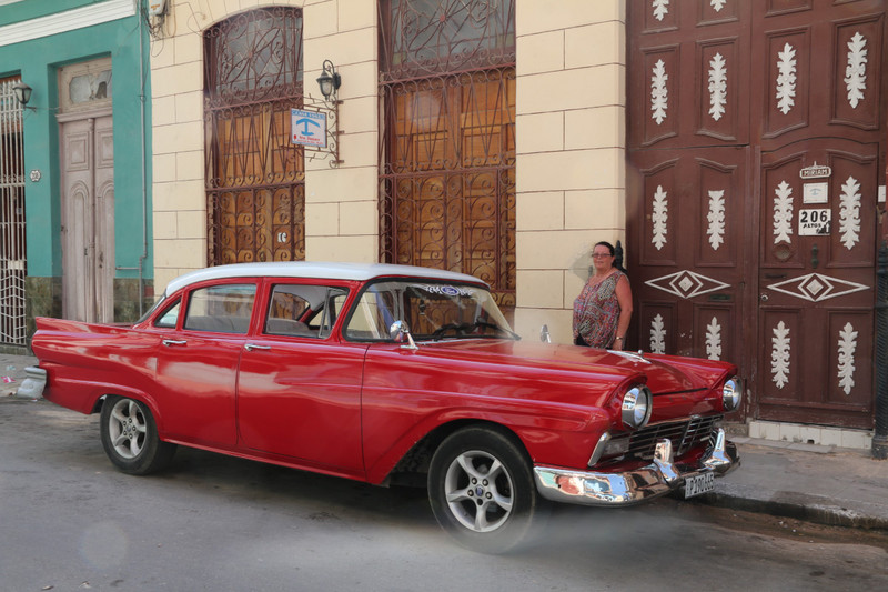 Outside our accommo in Havana Centro