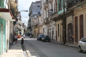 The back streets of Havana centro