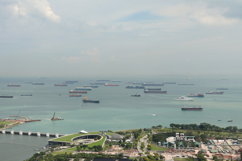 Many ships await their instructions - Singapore Bay