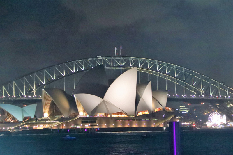 the Opera House by night