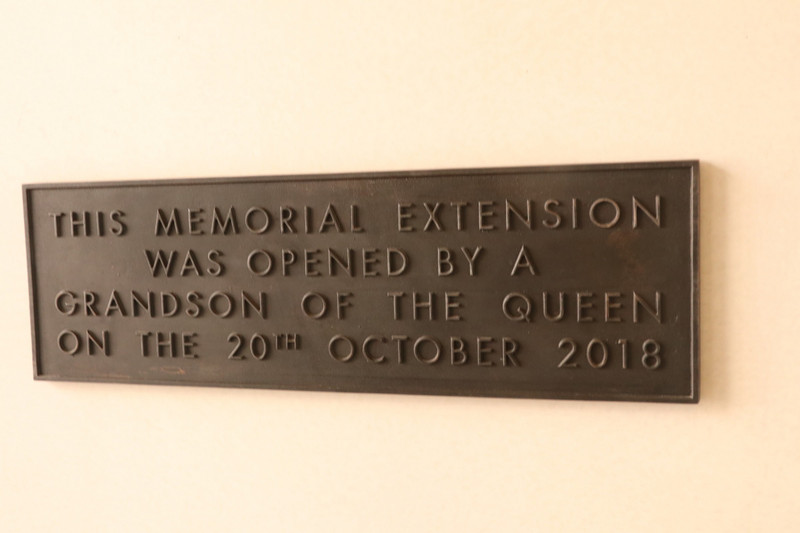 ANZAC memorial unveiling plaque