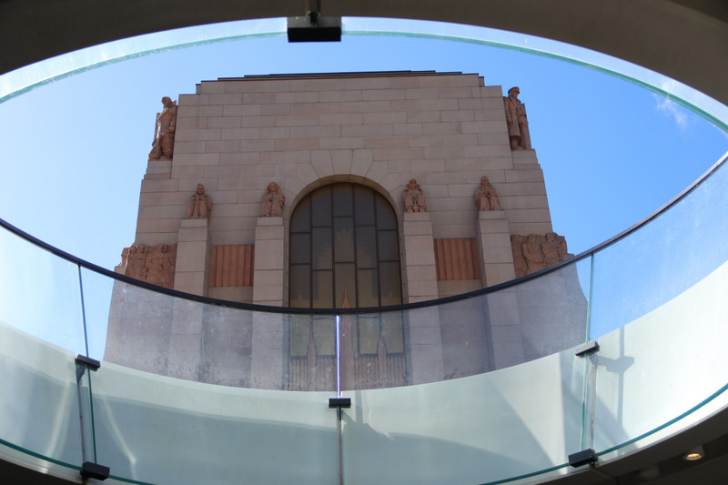 The ANZAC memorial from the Hall of memory