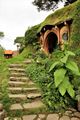 The only Hobbit hole with steps leading up to it