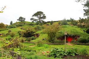 The hilly landscape of Hobbiton
