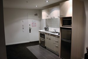 The kitchenette in our accomo