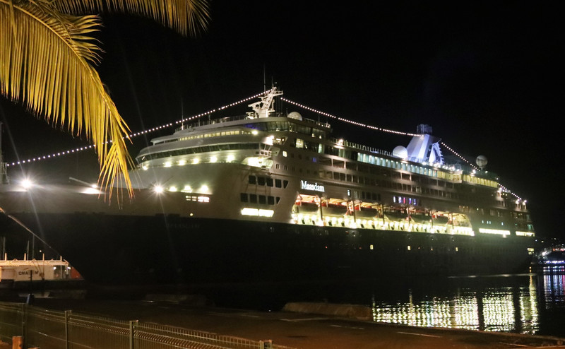 The Maasdam, Pape'ete (by night)