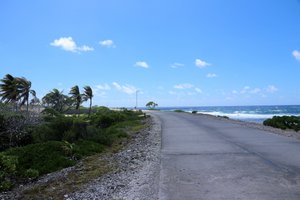 Miles of coral path on Rnagiroa