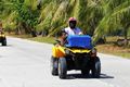 Quad bikes are an efficient way to see Fakarava